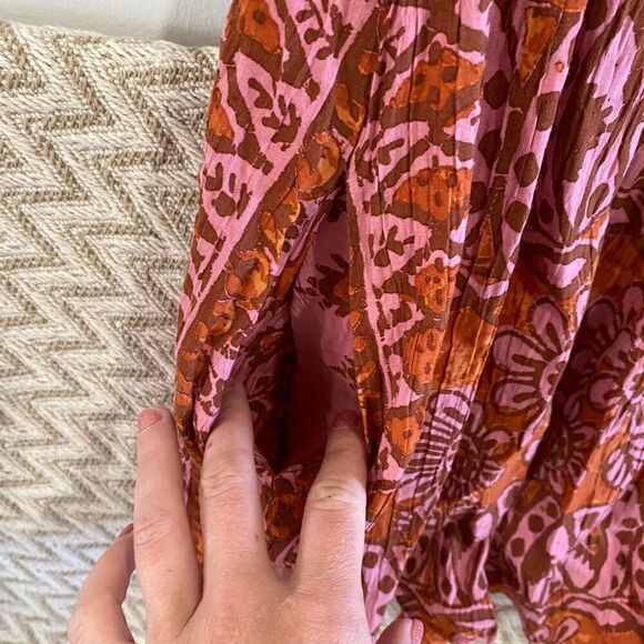 Urban Outfitters “Brunching” Lace Trim Brown Romper Women's Size Large - Picture 8 of 12